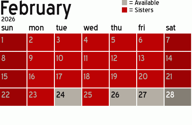 Missionary Dinner Calendar