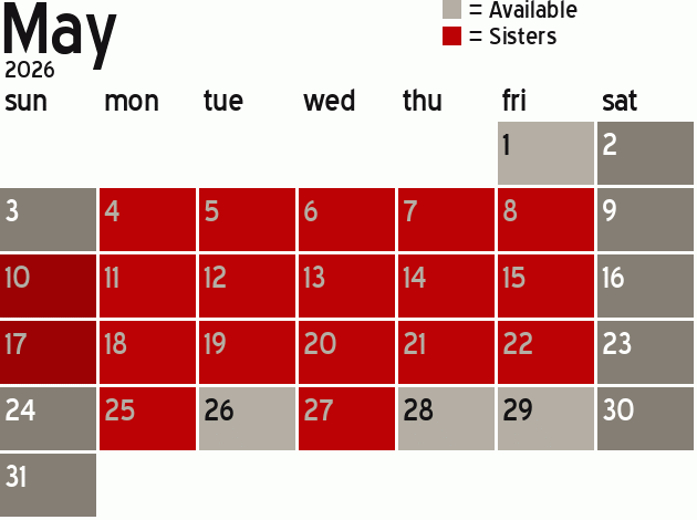 Missionary Dinner Calendar