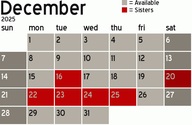 Missionary Dinner Calendar